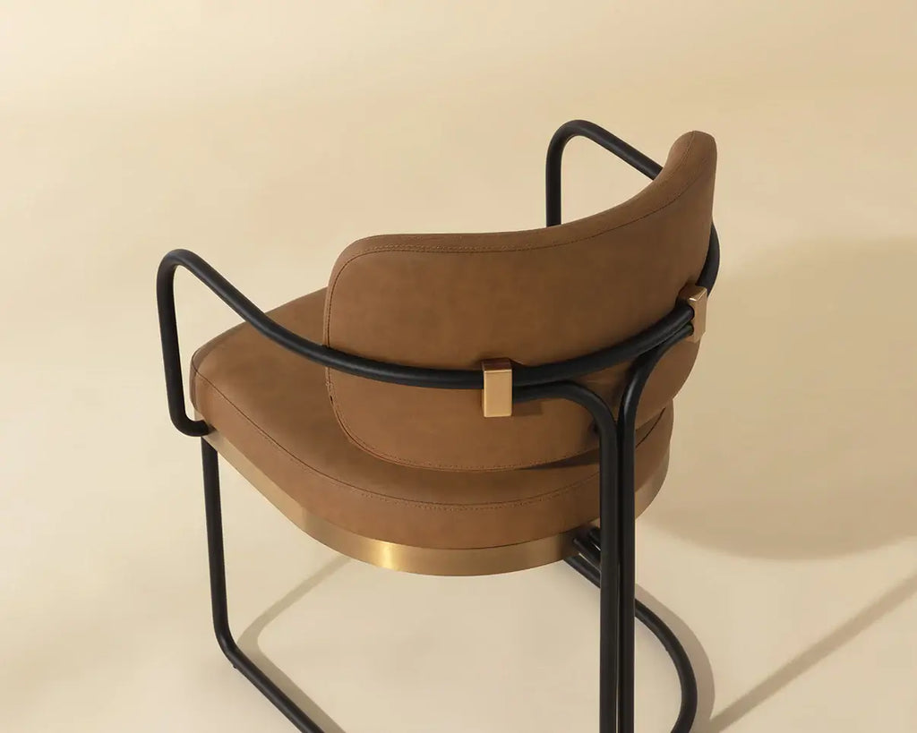 SUNPAN  JALEN DINING ARMCHAIR - MILLIKEN COGNAC 111699