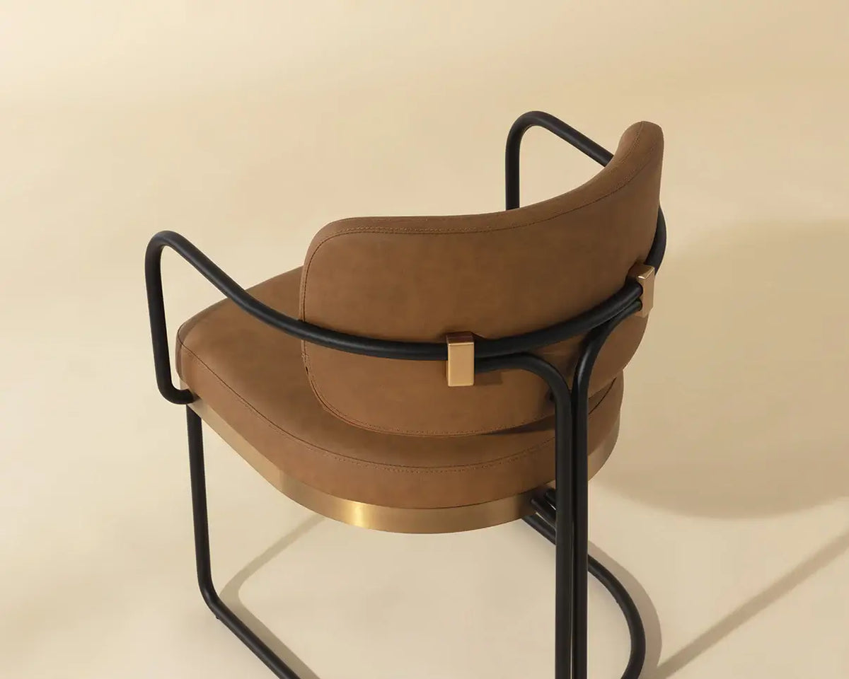 SUNPAN  JALEN DINING ARMCHAIR - MILLIKEN COGNAC 111699
