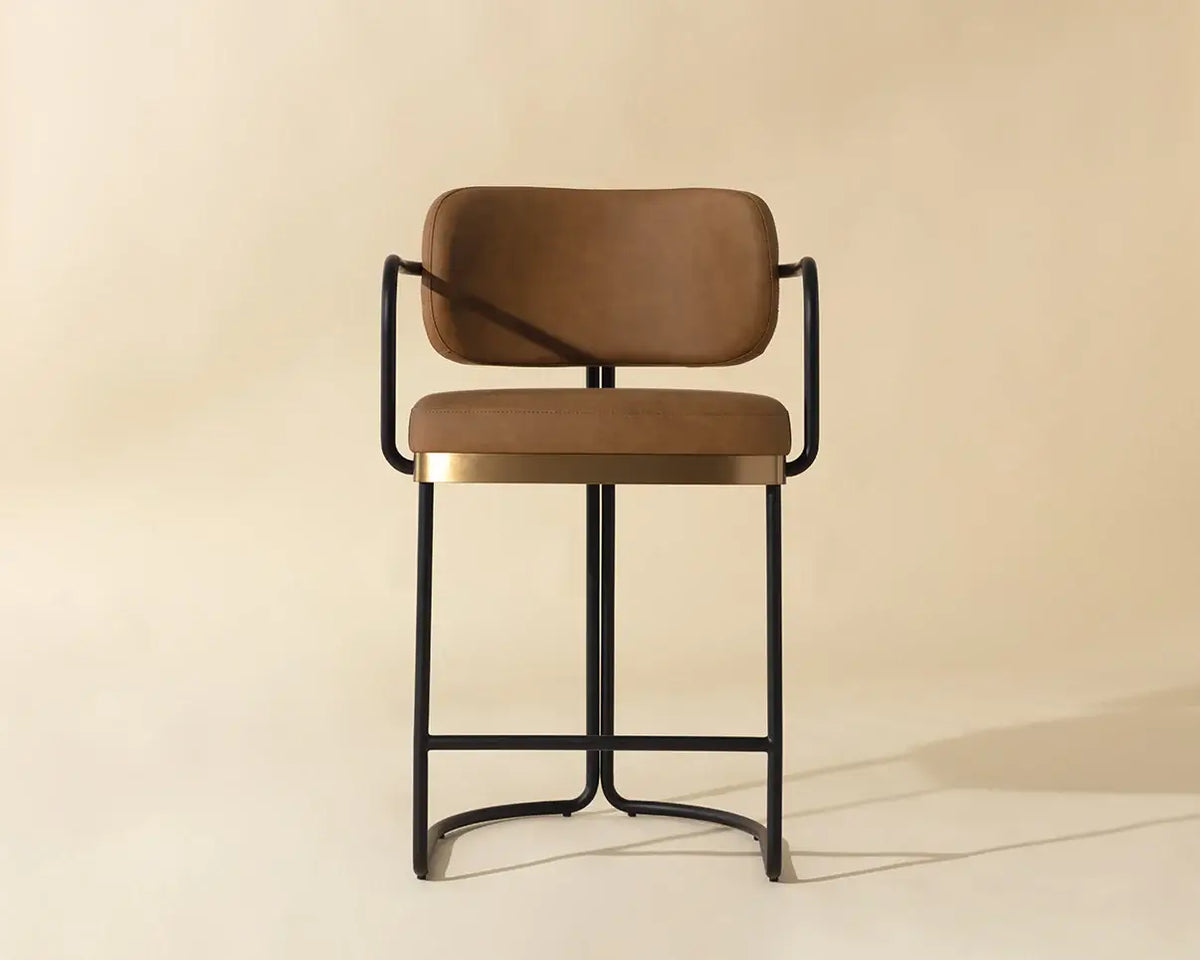 SUNPAN  JALEN COUNTER STOOL - MILLIKEN COGNAC 111700