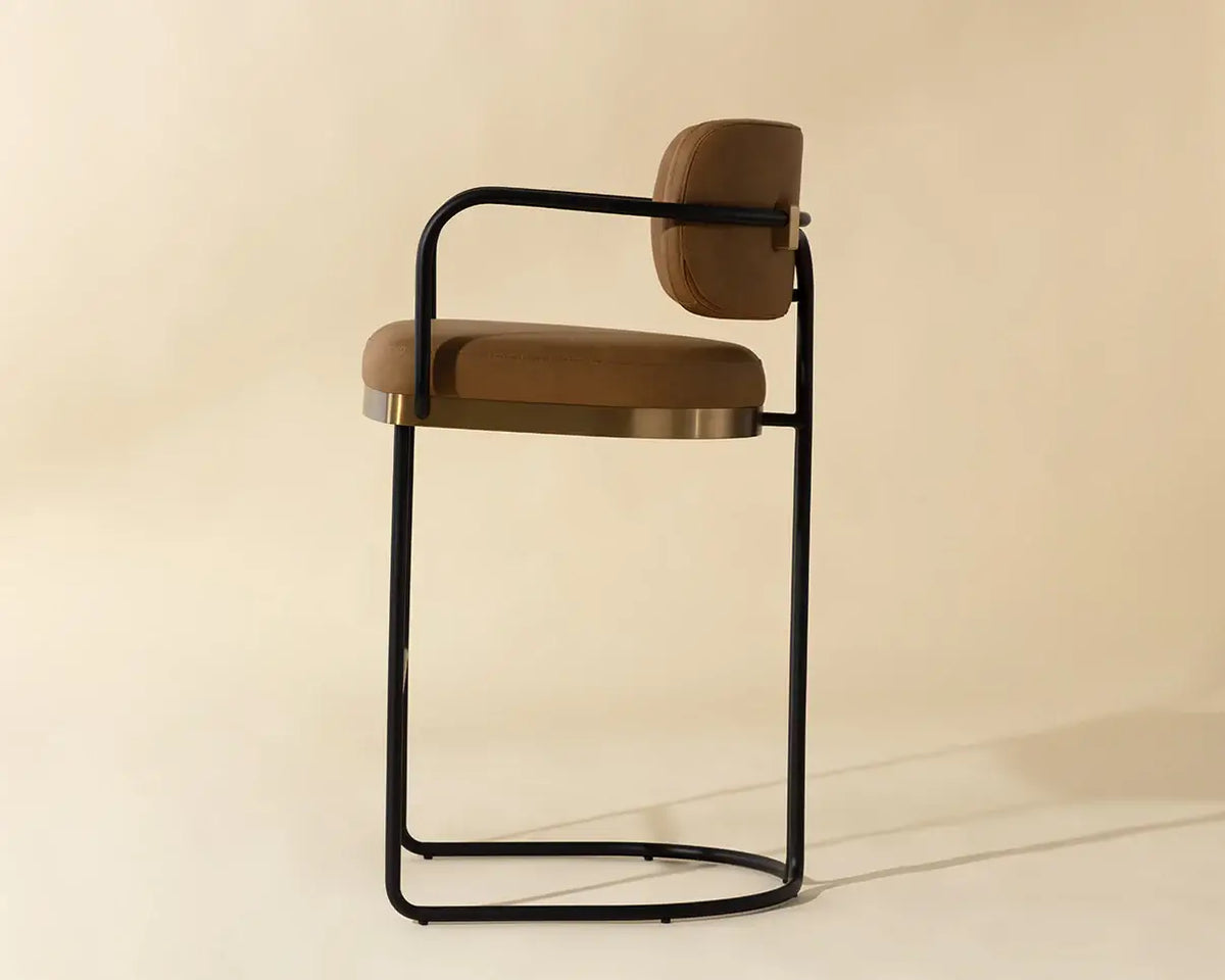 SUNPAN  JALEN BARSTOOL - MILLIKEN COGNAC  111701