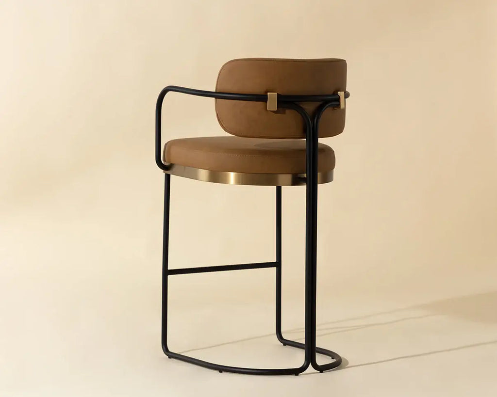 SUNPAN  JALEN BARSTOOL - MILLIKEN COGNAC  111701
