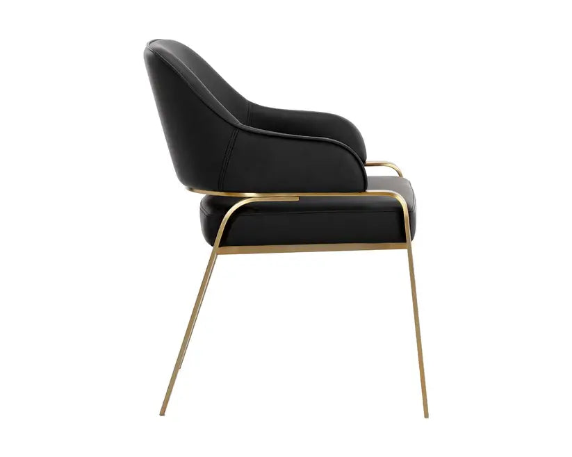 SUNPAN MALACHI DINING ARMCHAIR BLACK 111750