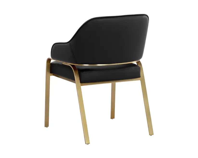 SUNPAN MALACHI DINING ARMCHAIR BLACK 111750