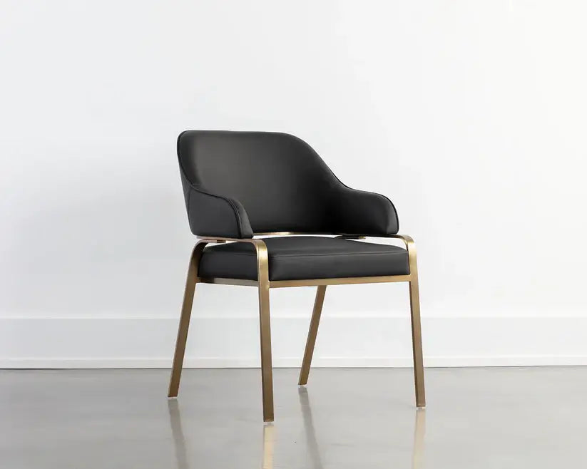 SUNPAN MALACHI DINING ARMCHAIR BLACK 111750