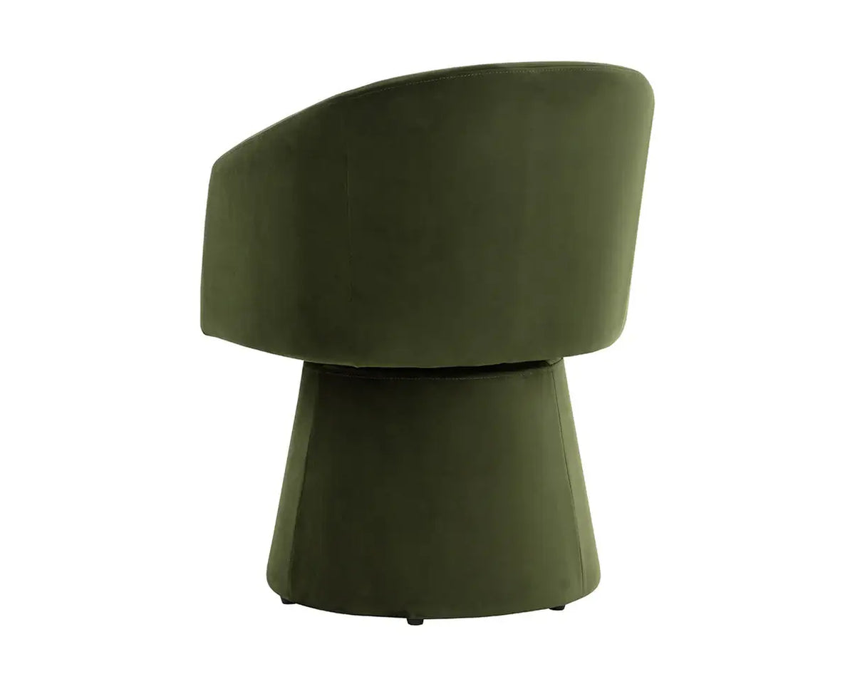SUNPAN  ETTA SWIVEL DINING ARMCHAIR - MOSS GREEN 111767