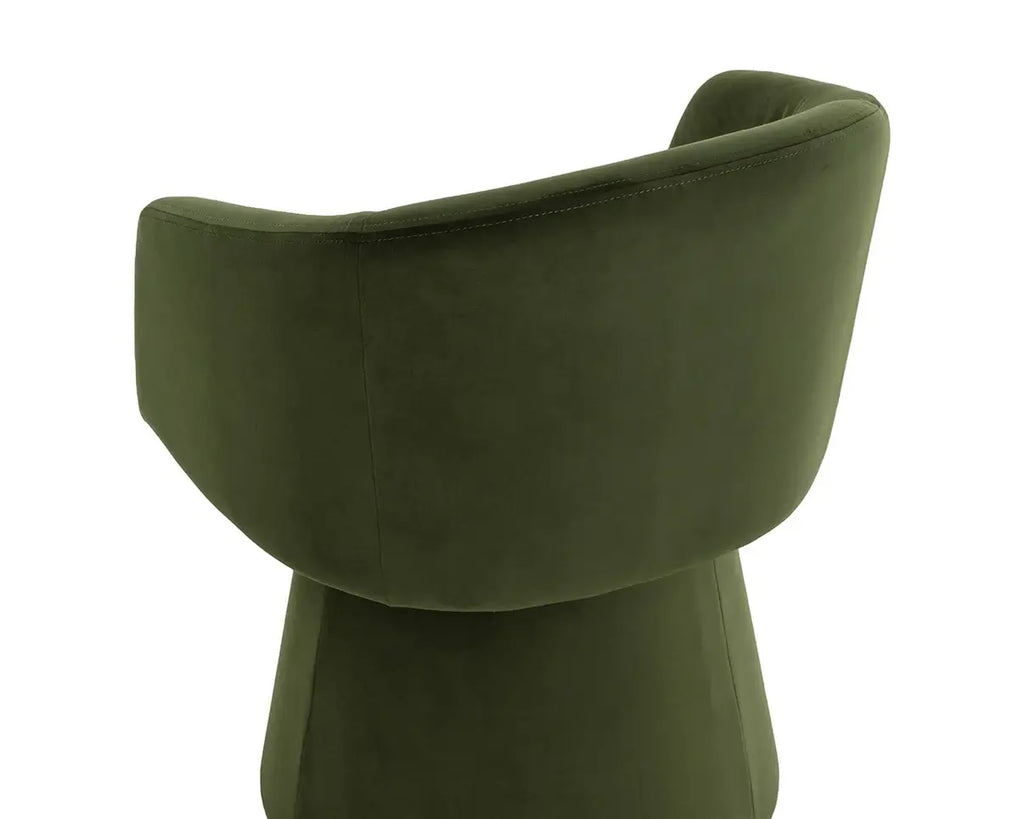 SUNPAN  ETTA SWIVEL DINING ARMCHAIR - MOSS GREEN 111767