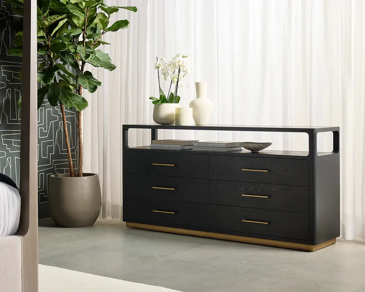 SUNPAN DANETTE DRESSER BLACK 111771