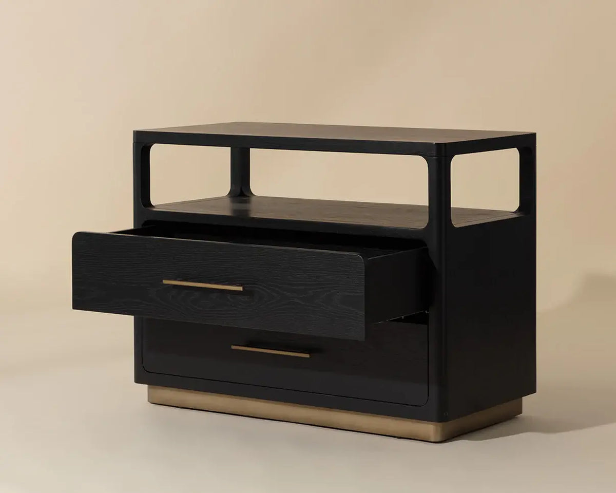 SUNPAN DANETTE NIGHTSTAND BLACK  111772