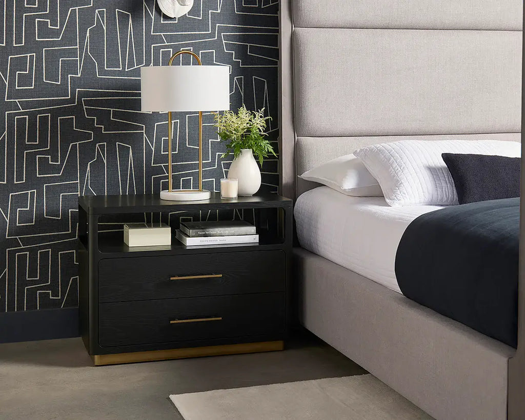SUNPAN DANETTE NIGHTSTAND BLACK  111772