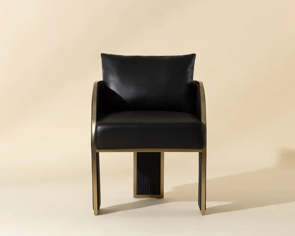 SUNPAN  BAZ DINING ARMCHAIR - NAPA BLACK 111780