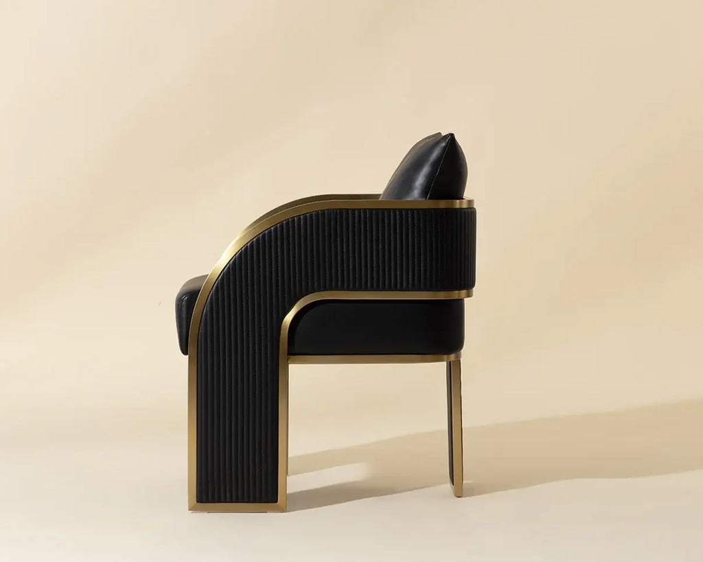 SUNPAN  BAZ DINING ARMCHAIR - NAPA BLACK 111780