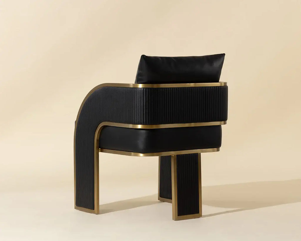 SUNPAN  BAZ DINING ARMCHAIR - NAPA BLACK 111780