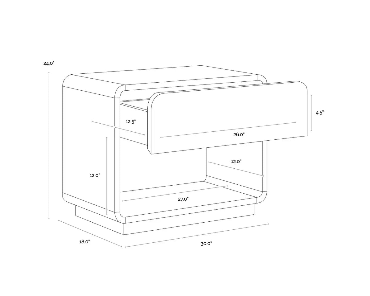 SUNPAN FAUNA NIGHTSTAND 111792