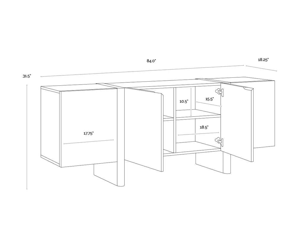 SUNPAN  EWAN SIDEBOARD 111794