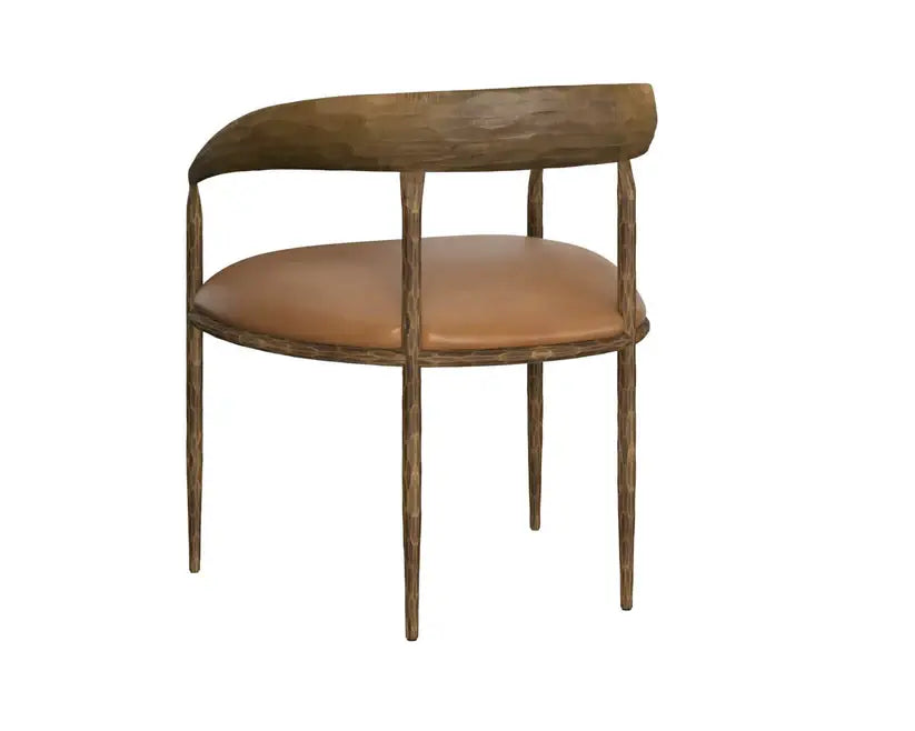 SUNPAN ZANATTA DINING ARMCHAIR TAN 111797
