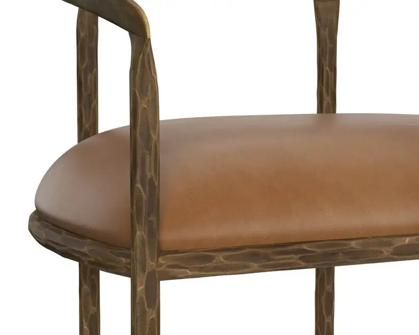 SUNPAN ZANATTA DINING ARMCHAIR TAN 111797