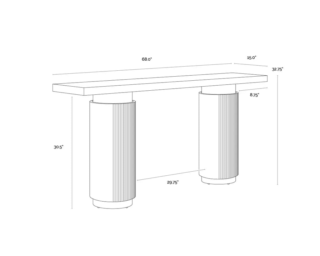 SUNPAN  ASHVA CONSOLE TABLE 111821