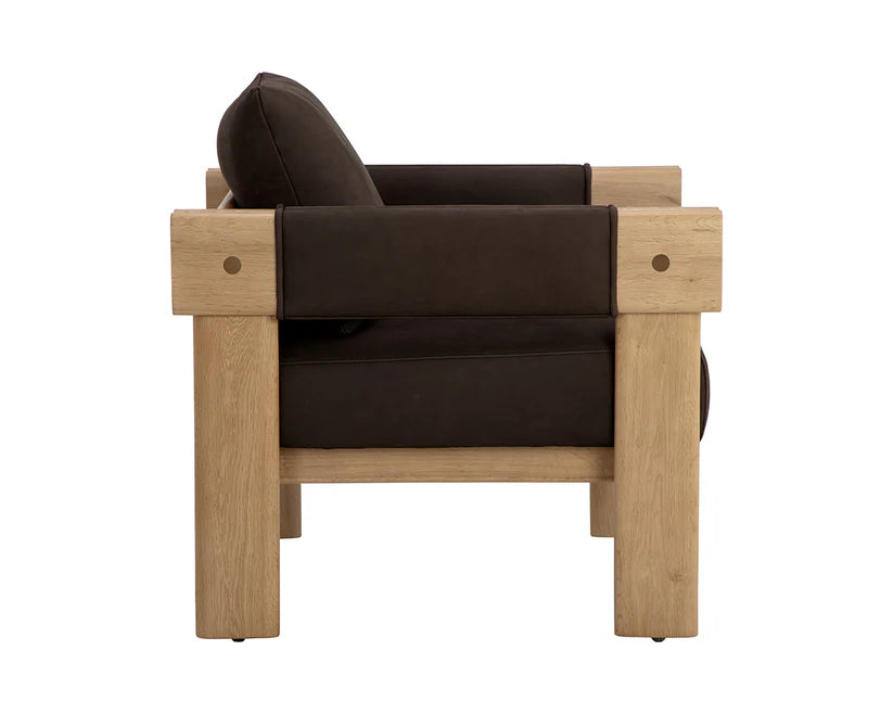 SUNPAN CARMICHAEL LOUNGE CHAIR NUBUCK COCOA 111825