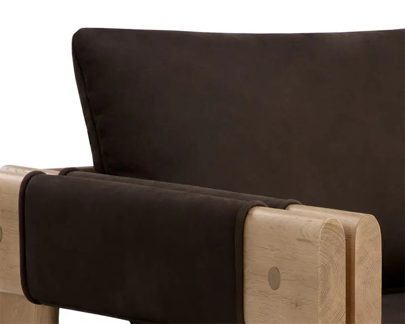 SUNPAN CARMICHAEL LOUNGE CHAIR NUBUCK COCOA 111825