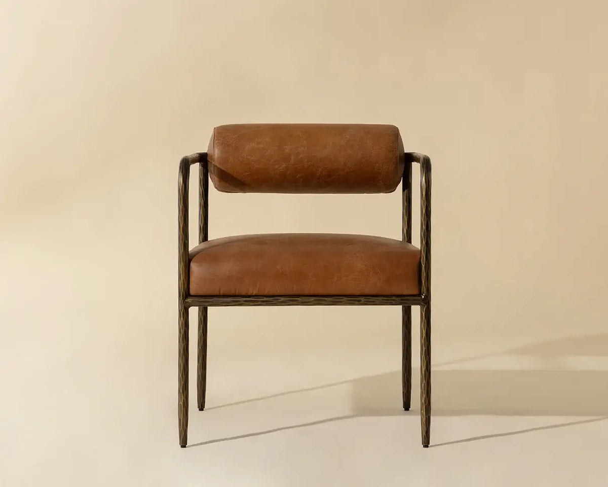 SUNPAN AJANI DINING ARMCHAIR TAN 111844