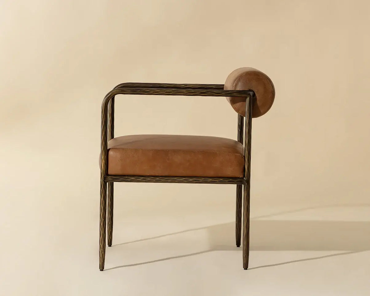 SUNPAN AJANI DINING ARMCHAIR TAN 111844