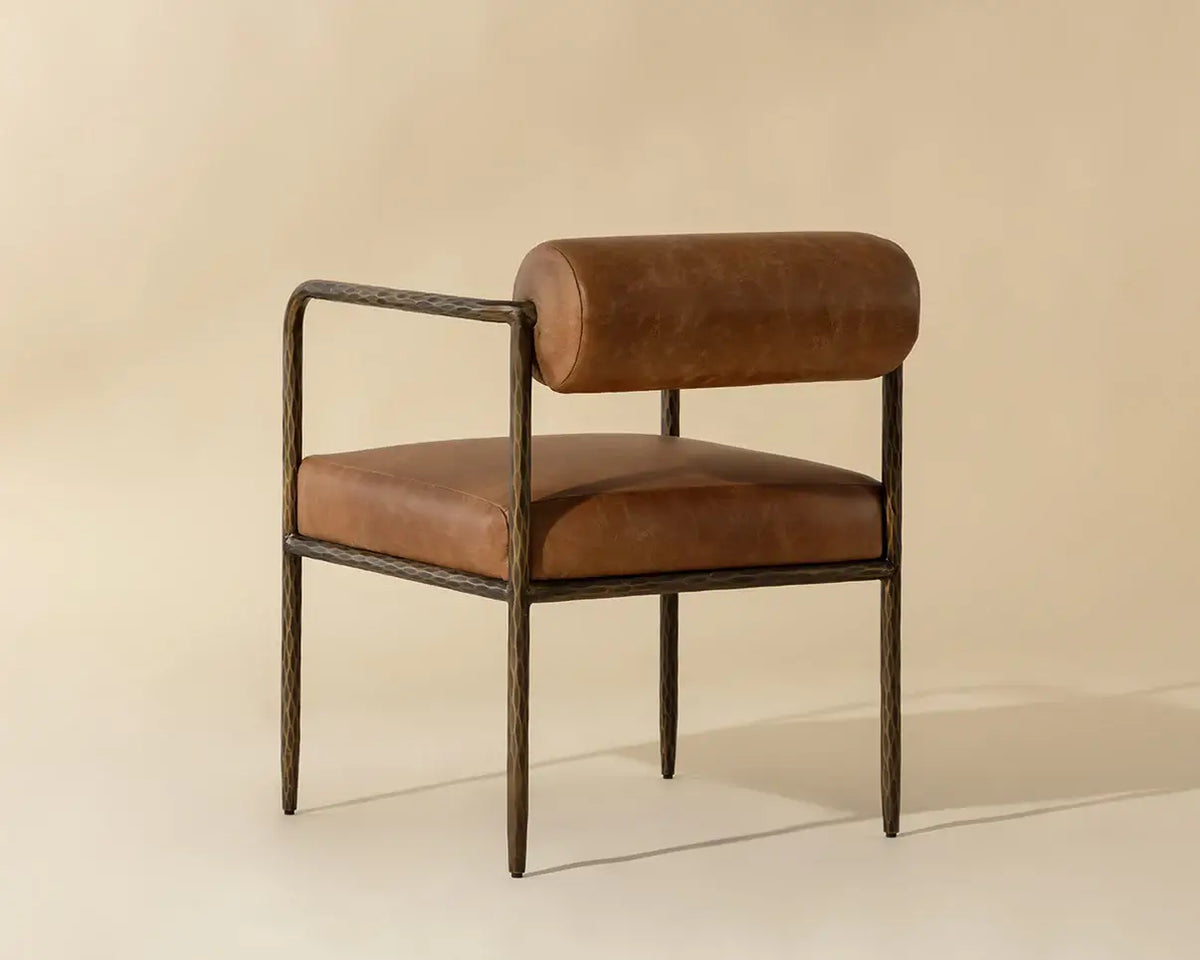 SUNPAN AJANI DINING ARMCHAIR TAN 111844