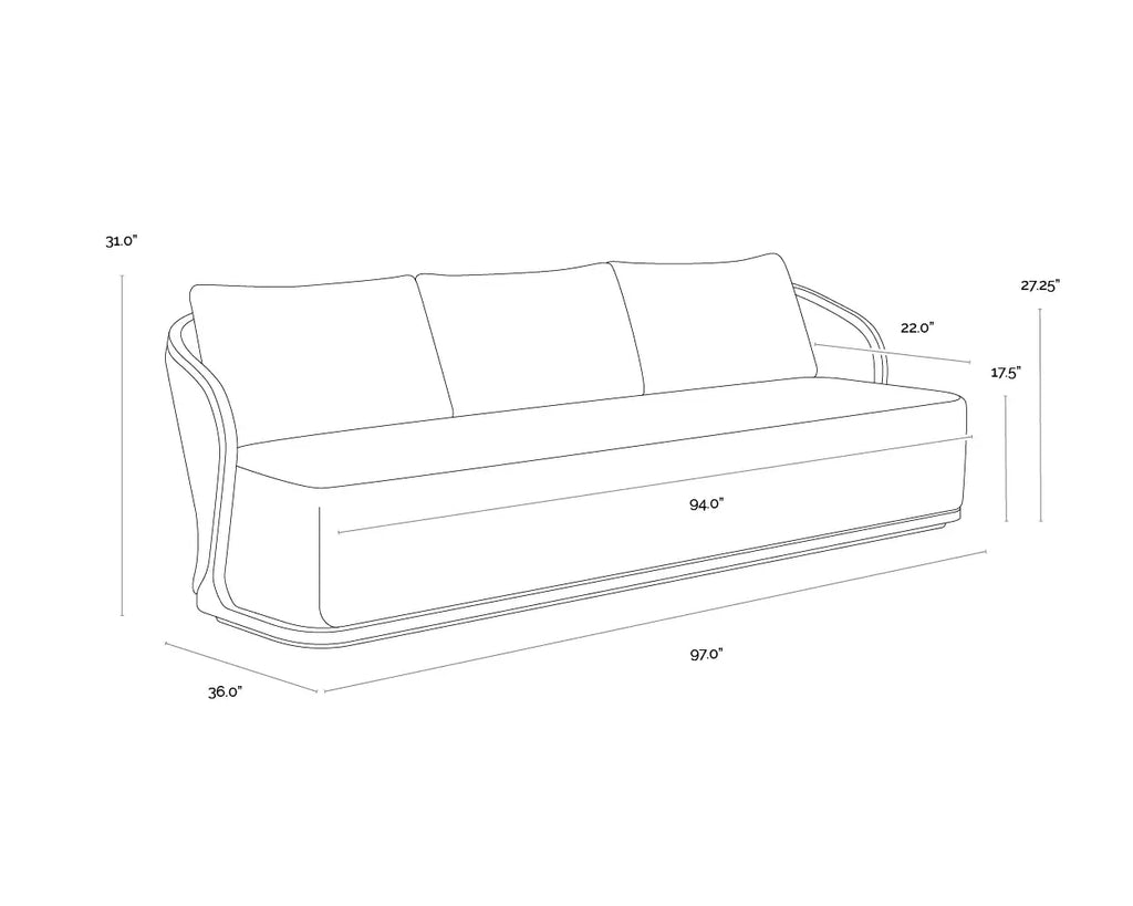 SUNPAN BORA  SOFA  - LOUIS CREAM 111864