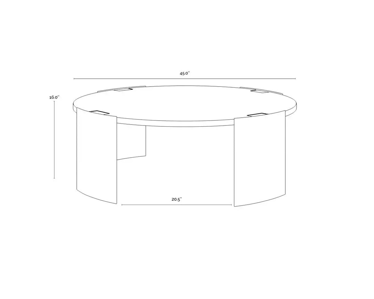 SUNPAN GALLUS COFFEE TABLE BONE 111921