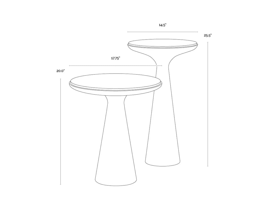 SUNPAN  CHIZU NESTING END TABLES (SET OF 2) 111910