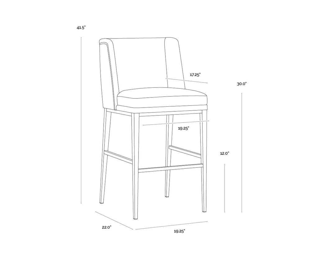 SUNPAN JOPLIN BARSTOOL CANTINA BLACK 111928