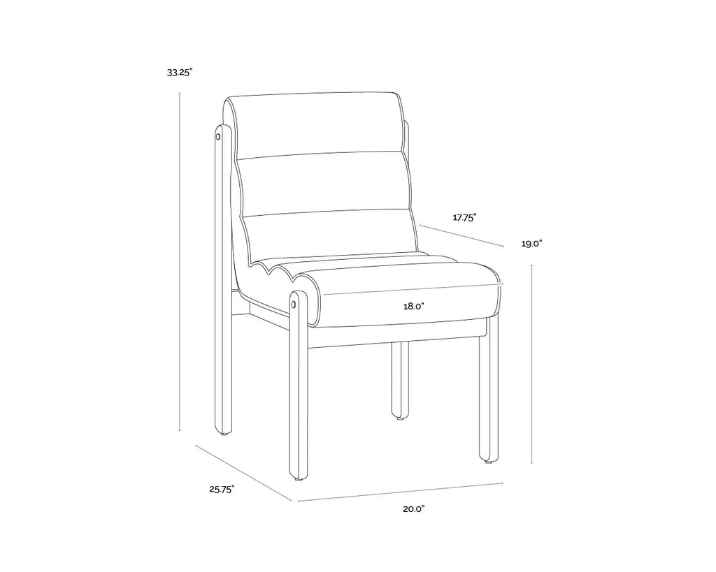 SUNPAN  BERTIE DINING CHAIR - GERALT LINEN 111953