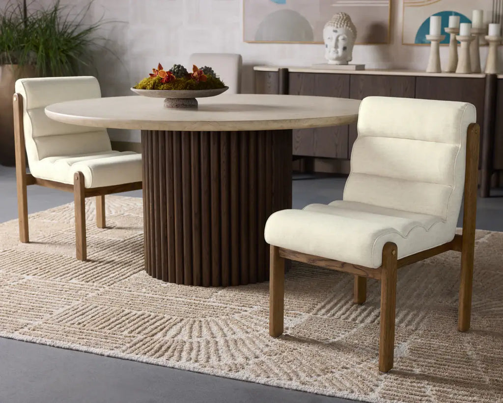SUNPAN  BERTIE DINING CHAIR - GERALT LINEN 111953