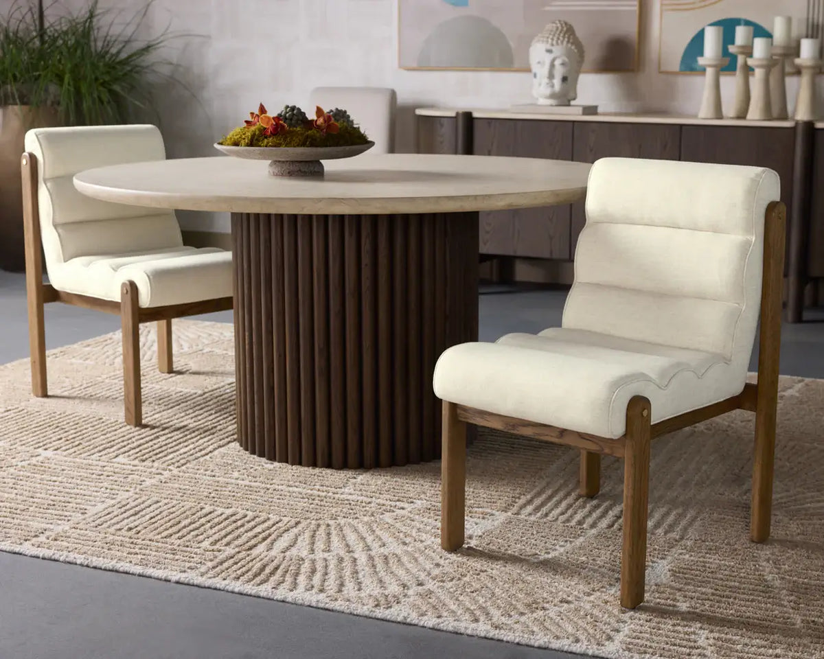 SUNPAN  BERTIE DINING CHAIR - GERALT LINEN 111953