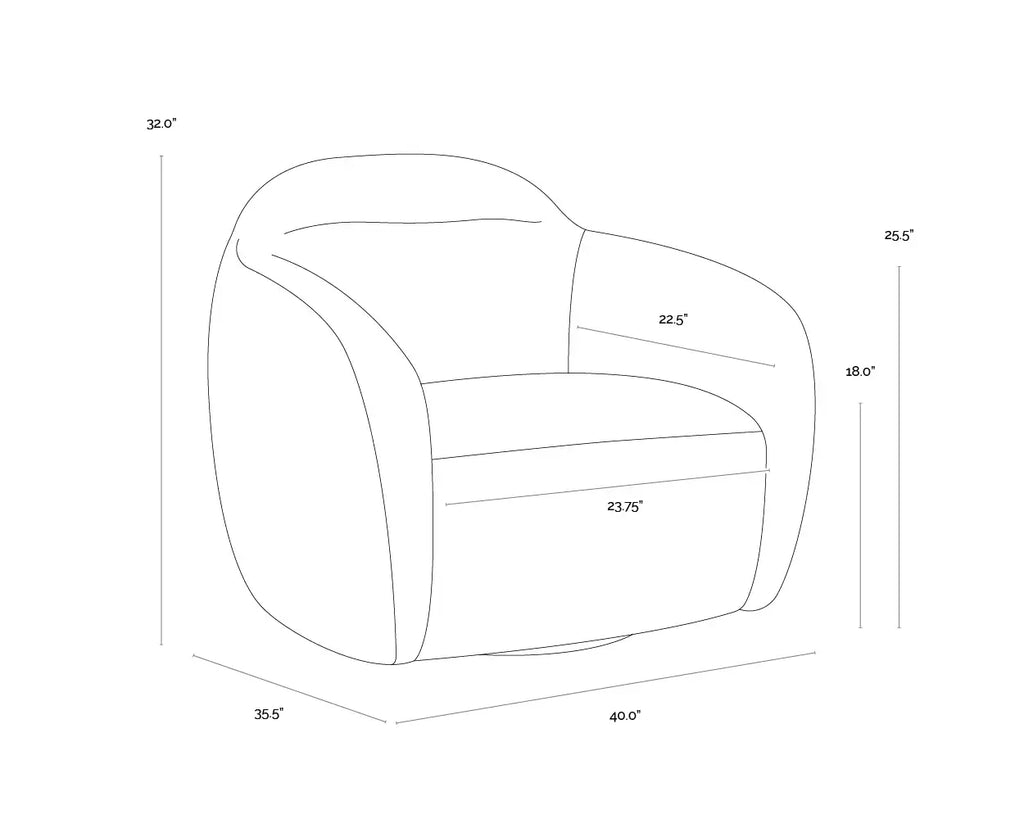 SUNPAN ISMO SWIVEL LOUNGE CHAIR - OPERA SPICE 111962