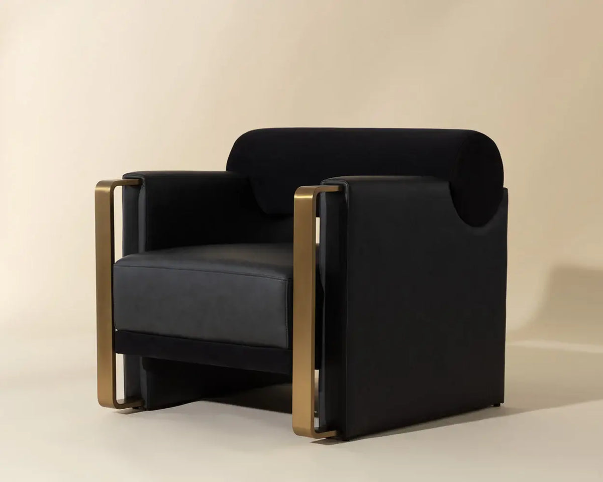 SUNPAN EDGAR LOUNGE CHAIR - BRAVO BLACK  112022