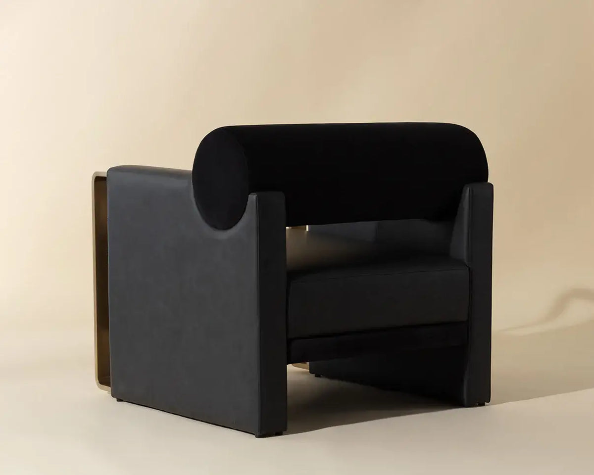 SUNPAN EDGAR LOUNGE CHAIR - BRAVO BLACK  112022