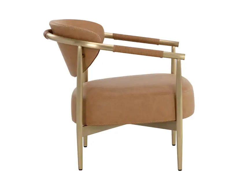 SUNPAN HELOISE LOUNGE CHAIR MILIKEN COGNAC 112062