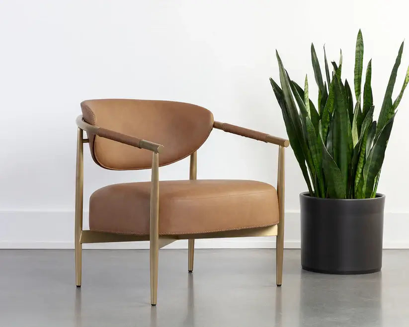 SUNPAN HELOISE LOUNGE CHAIR MILIKEN COGNAC 112062