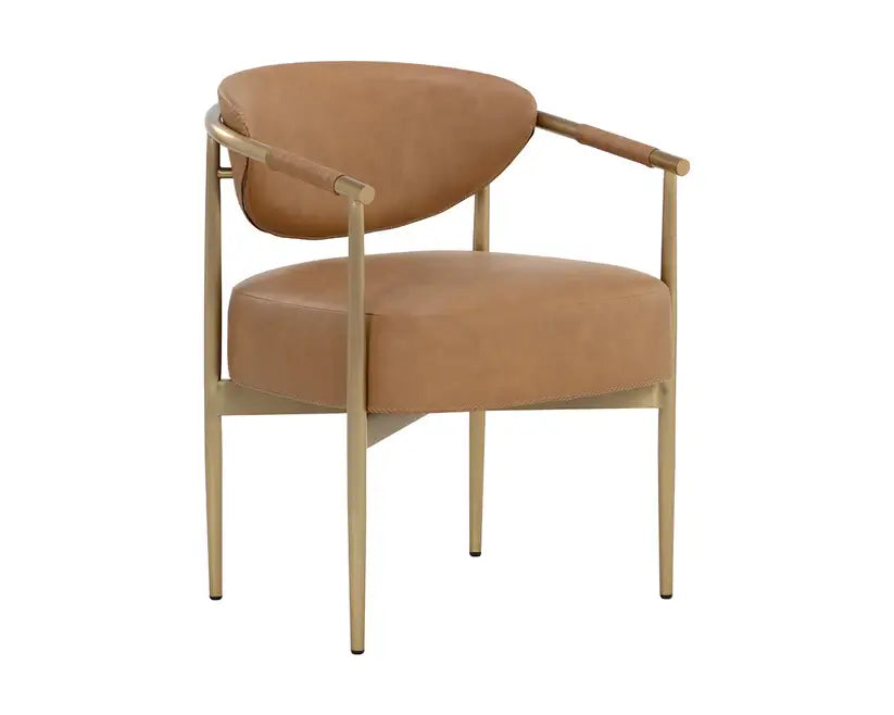 SUNPAN HELOISE DINING ARMCHAIR MILIKEN COGNAC 112063