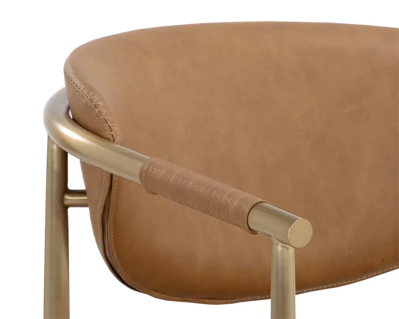 SUNPAN HELOISE DINING ARMCHAIR MILIKEN COGNAC 112063
