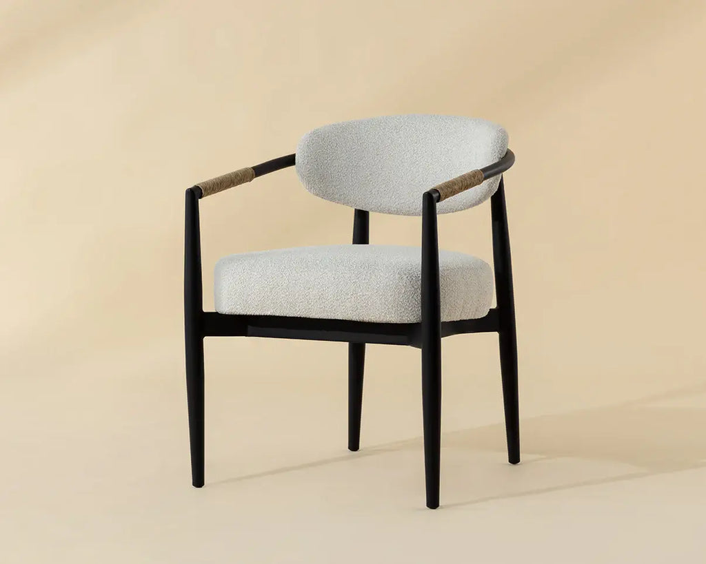 SUNPAN MARITA DINING ARMCHAIR - BLACK - LOUIS CREAM 112101