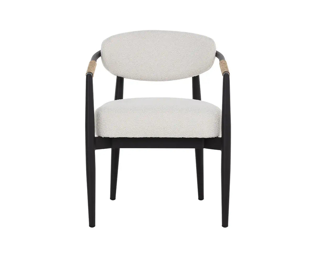 SUNPAN MARITA DINING ARMCHAIR - BLACK - LOUIS CREAM 112101