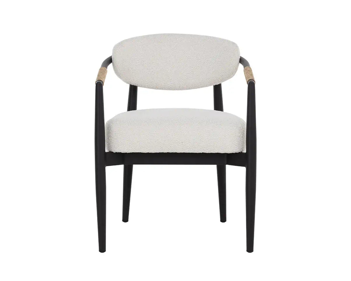 SUNPAN MARITA DINING ARMCHAIR - BLACK - LOUIS CREAM 112101