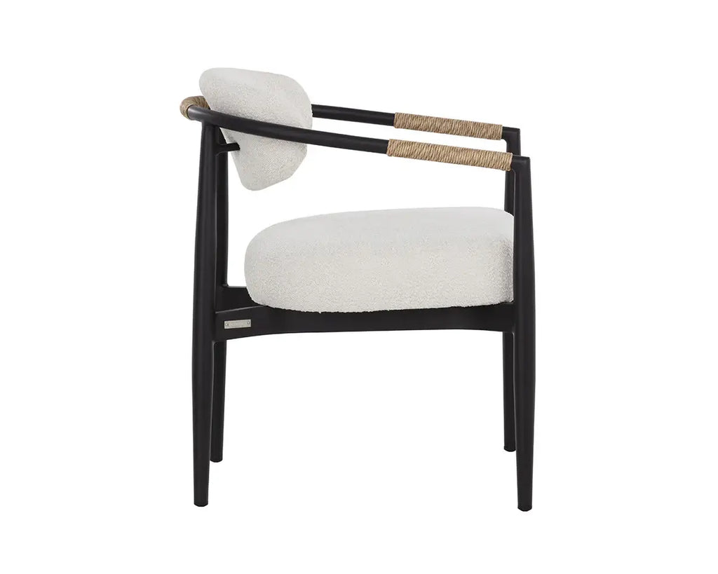 SUNPAN MARITA DINING ARMCHAIR - BLACK - LOUIS CREAM 112101