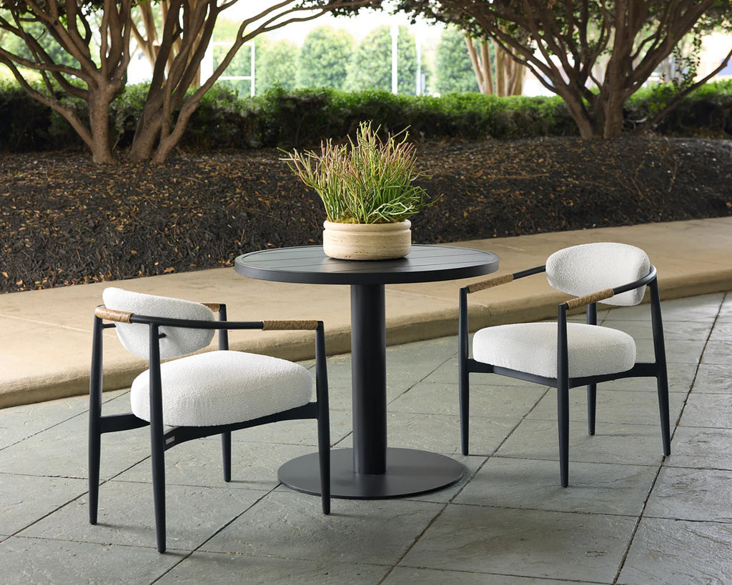 SUNPAN MARITA DINING ARMCHAIR - BLACK - LOUIS CREAM 112101