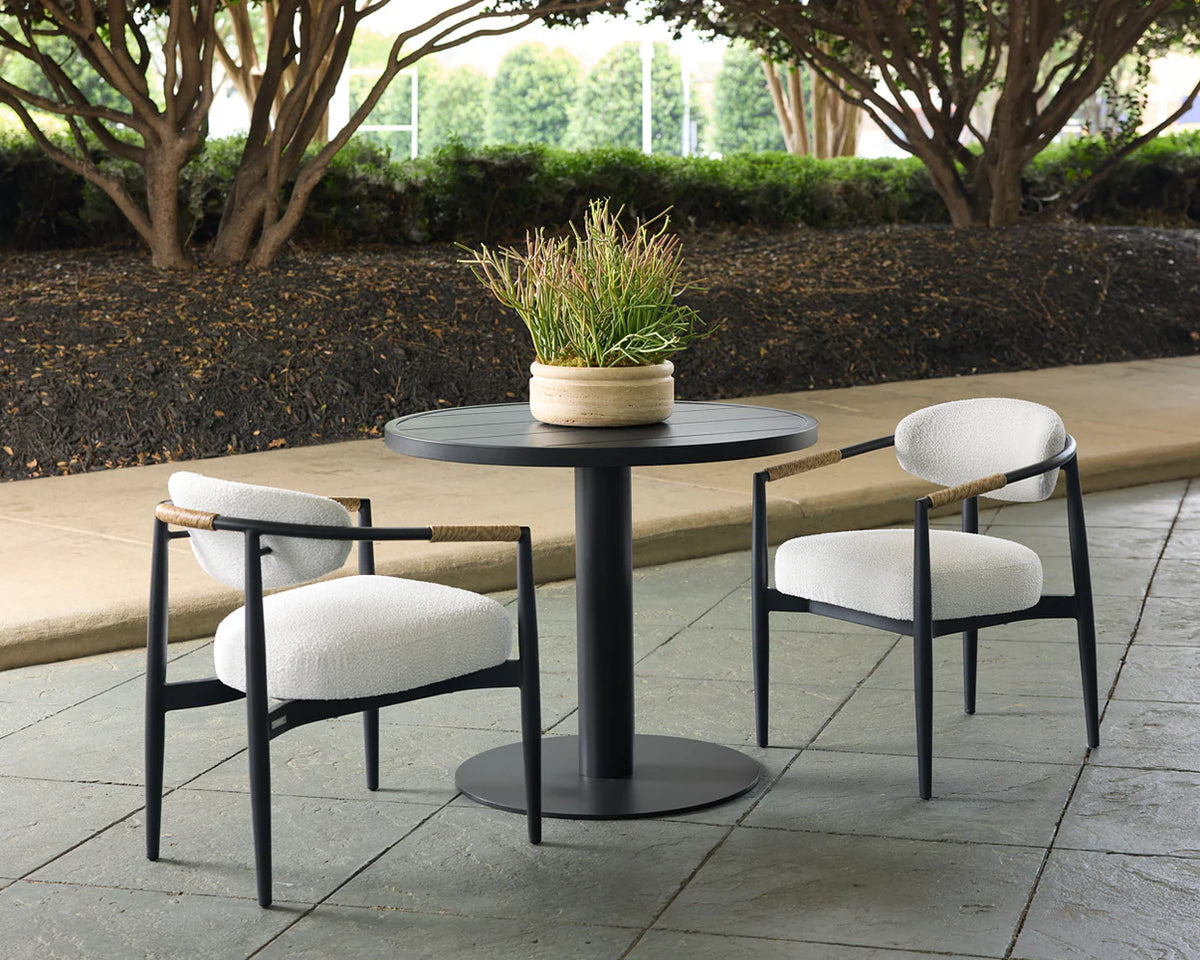 SUNPAN MARITA DINING ARMCHAIR - BLACK - LOUIS CREAM 112101