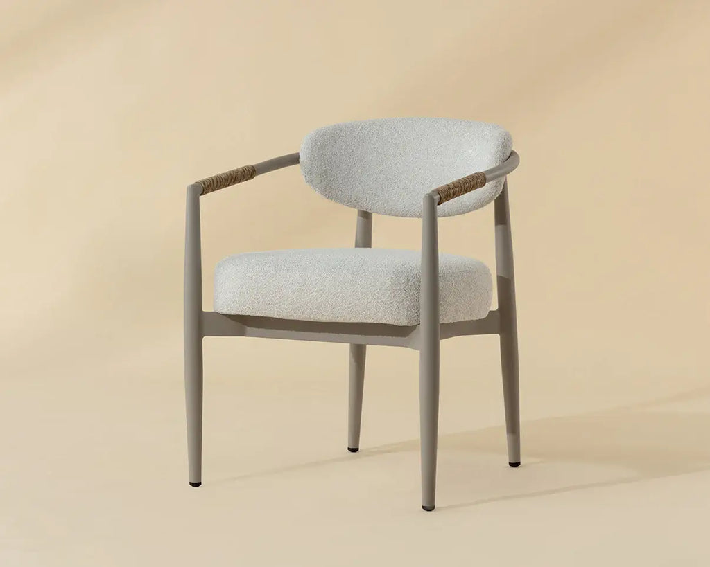 SUNPAN MARITA DINING ARMCHAIR - GREIGE - LOUIS CREAM 112102