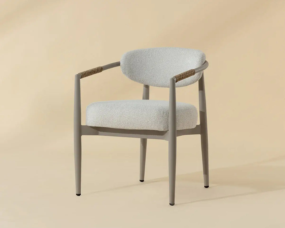 SUNPAN MARITA DINING ARMCHAIR - GREIGE - LOUIS CREAM 112102