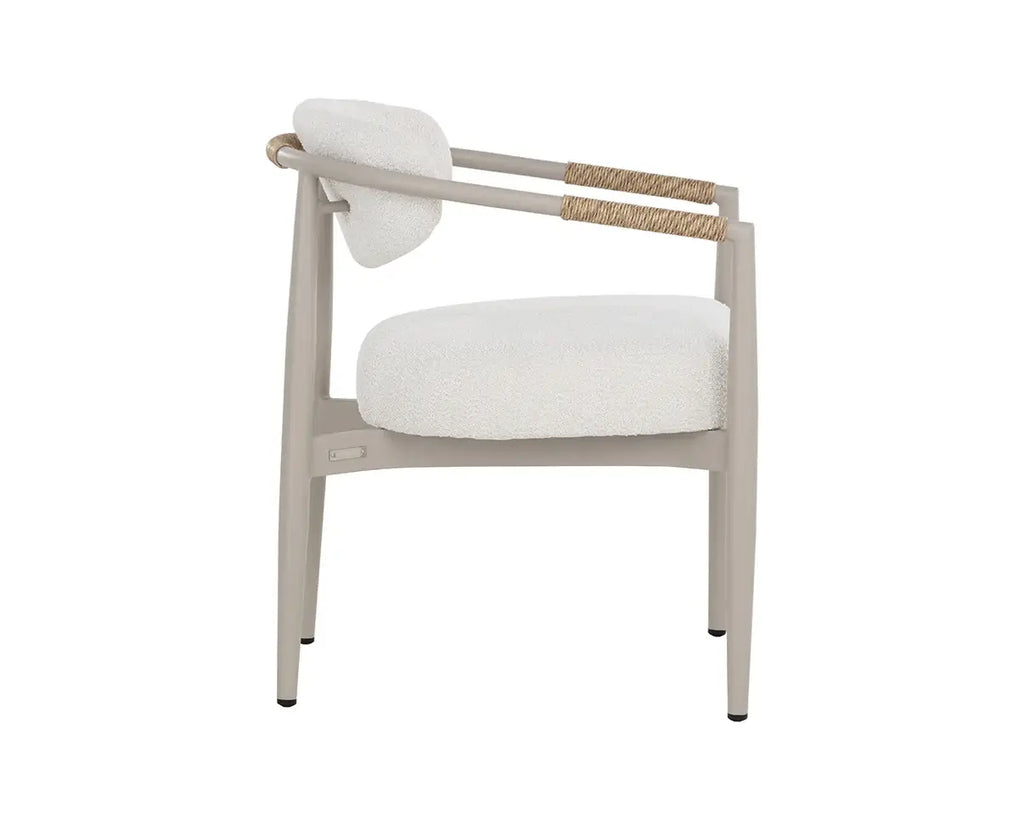 SUNPAN MARITA DINING ARMCHAIR - GREIGE - LOUIS CREAM 112102