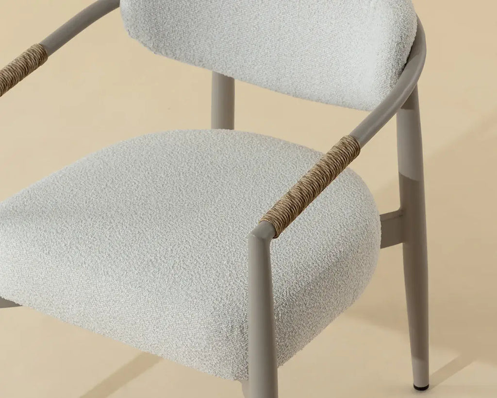 SUNPAN MARITA DINING ARMCHAIR - GREIGE - LOUIS CREAM 112102